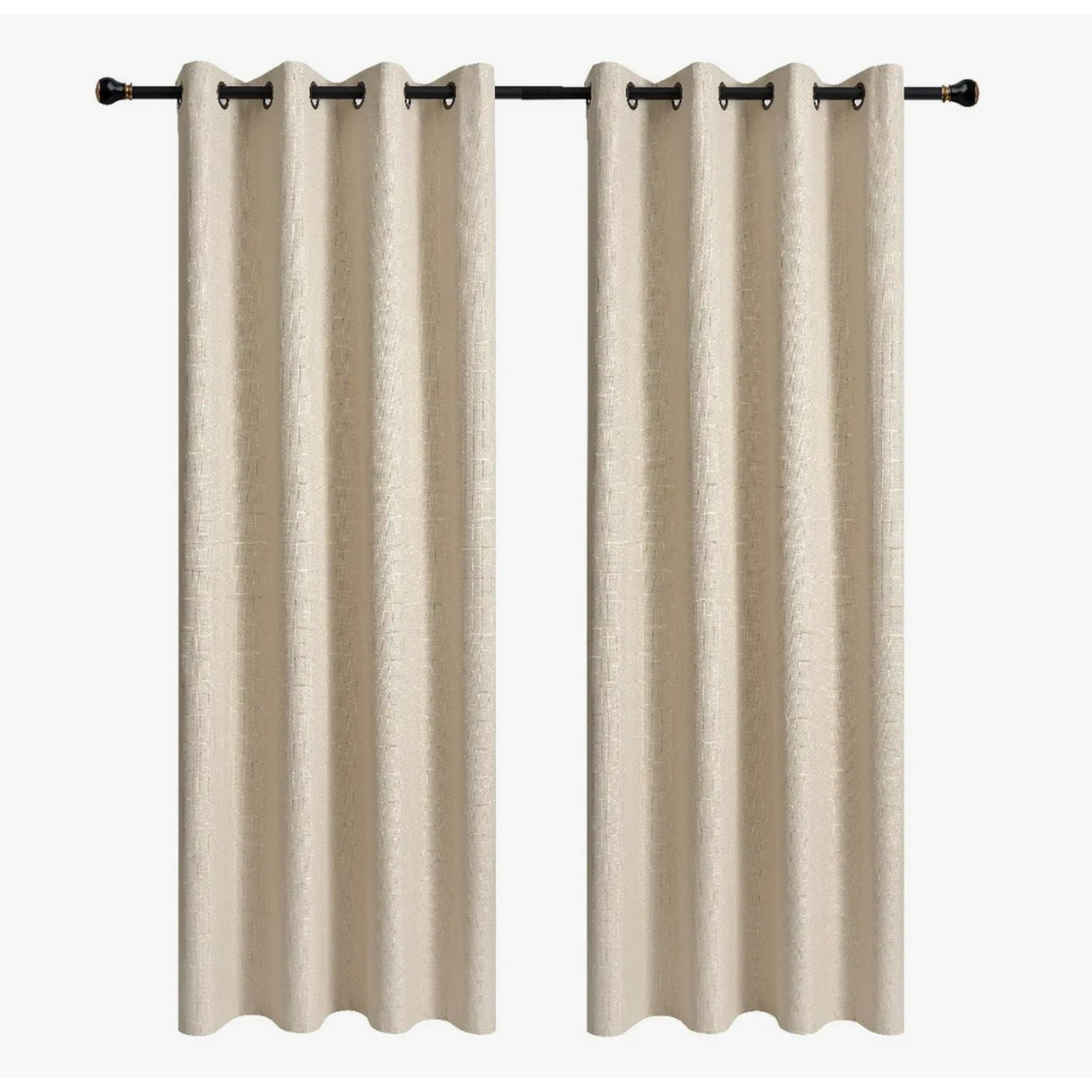 Atlas - 1 Paño Cortina Lino Con Blackout 140x220 Beige