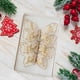 thumbnail image 2 of 3 piezas de mariposas para árbol de Navidad, colgantes para dormitorio, con clip para fiestas de Año Nuevo en interiores, comedores, dorados., 2 of 5