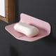 thumbnail image 5 of 1pc Wall-mounted V-shaped Soap Dish, Punch Free Soap Holder, Soap Rack For Bathroom & Kitchen, 3.19"x2.17", 5 of 5