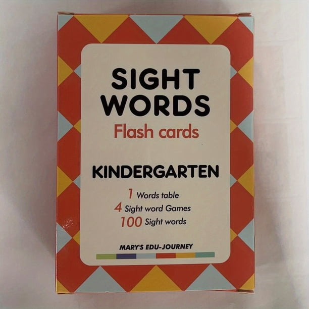 600 Sight Words Flash Cards, Dolch & Fry High Frequency Sight Word Flash Cards For Kindergarten Homeschool Supplies, Sight Word Games For Kids Pre-K, Kindergarten, 1st, 2nd, 3rd Grade