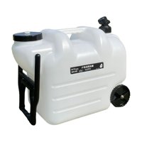 Ioensy - Contenedor De Agua Con Ruedas, Portador De Almacenamiento De Agua De 28L Para Acampar, Picnic Al Aire Libre, Color Blanco