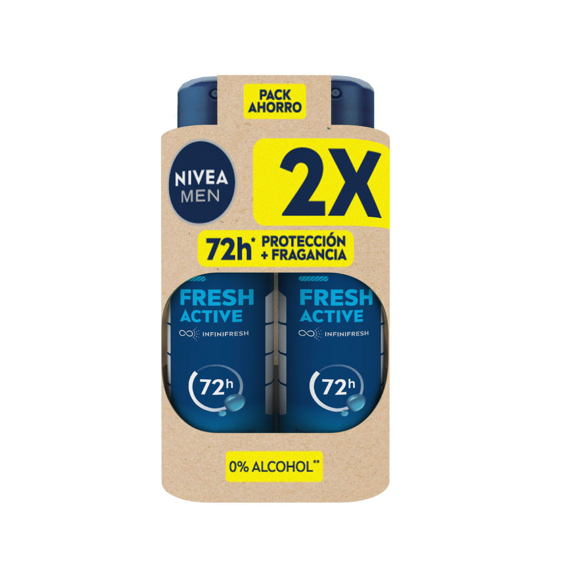 Pack Desodorante Spray Nivea Men Fresh Ice
