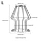 thumbnail image 1 of 1pc Couples BDSM Anal Plugs for Dilatation and Masturbation - Hollowed-out Metal Toys for Flirting and Sexual Enhancement, 1 of 3