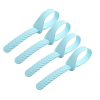 Magideal - Elevador De Tapa De Inodoro Accesorios De Inodoro De Baño Flexibles No Táctiles Cubierta De Asiento De Inodoro Portátil Lifer Para Oficina Hotel Baño Azul