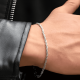 thumbnail image 3 of Pulsera rope 3mm unisex elegante saint venik 18 CM Plateada, 3 of 3