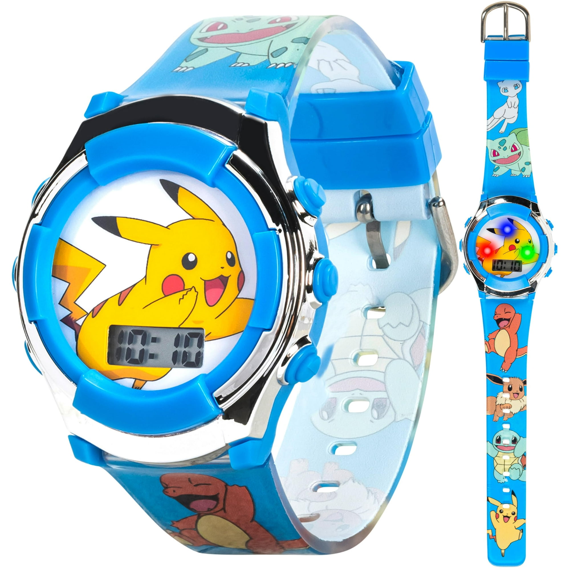 Reloj De Cuarzo Pokemon Para Niños Accutime Con Correa De Plástico Azul 16 Pok4237az
