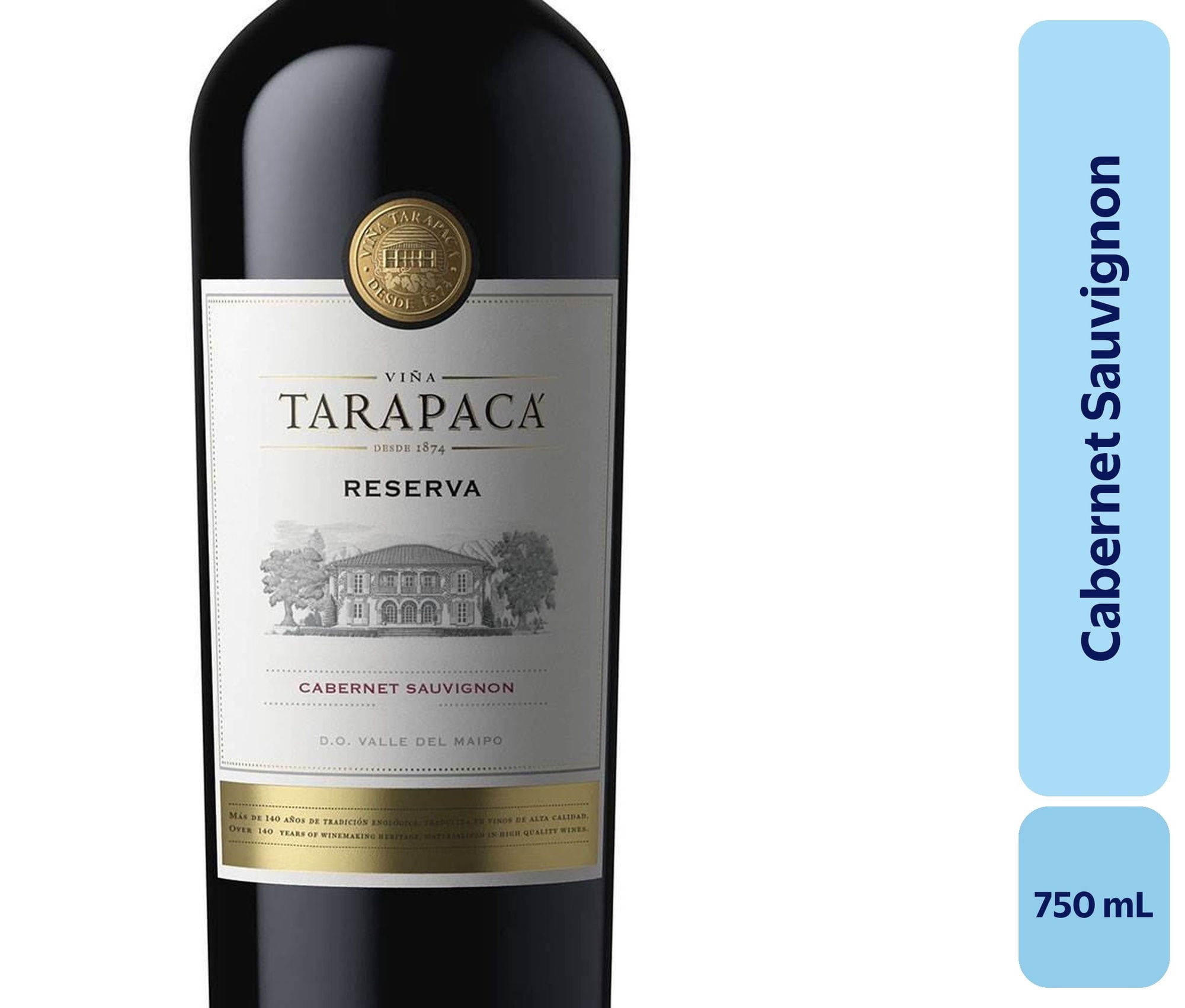 Vino Cabernet Sauvignon Botella 750 mL Tarapaca