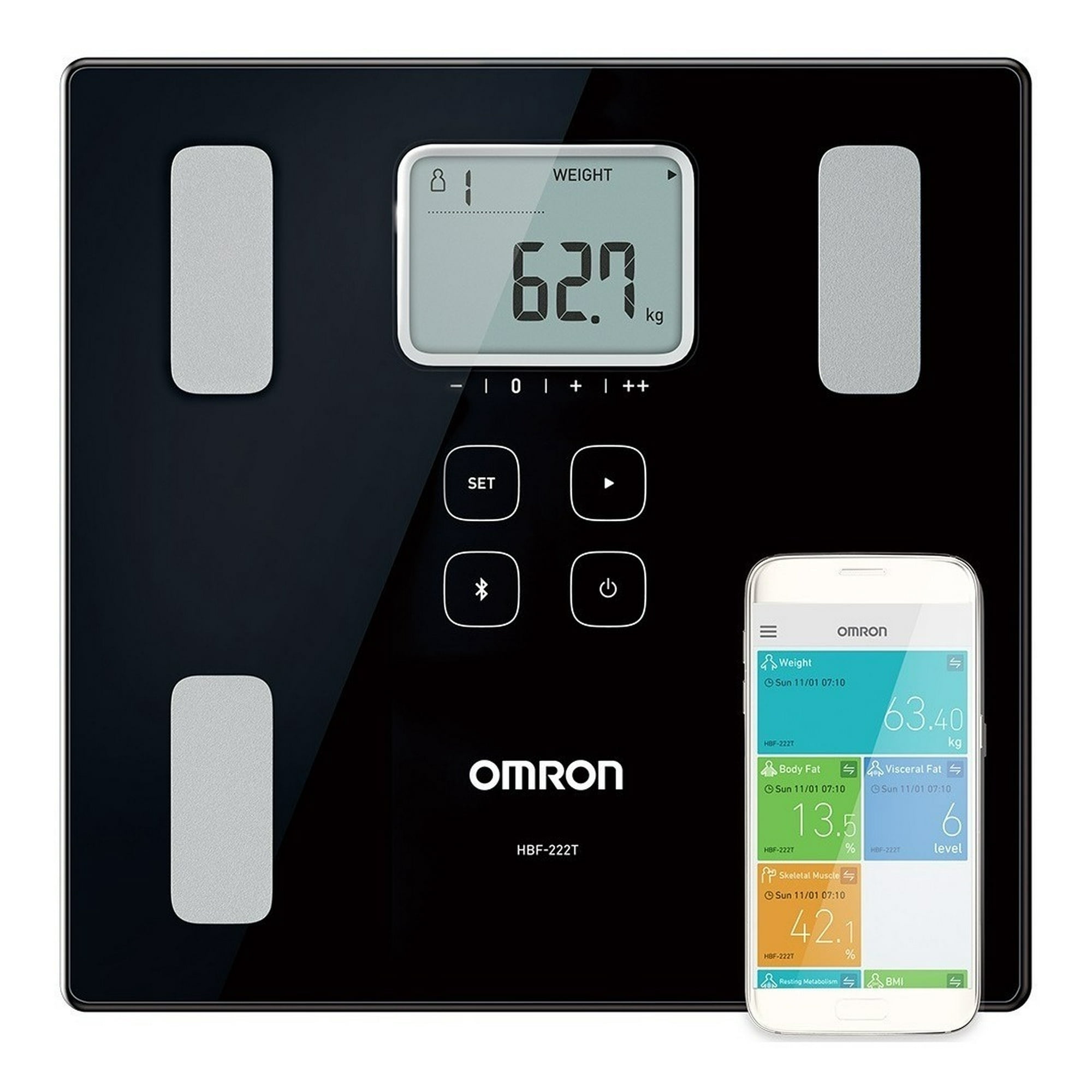 Omron - Balanza De Control Corporal Hbf222t