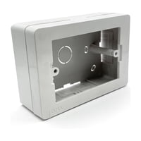 Drl - Caja Chuqui Sobrepuesta Blanca Pvc C Tornillos Certificada Blanco