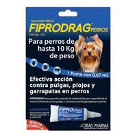 Veterinaria Drag Pharma - Fiprodrag Pipeta Antipulgas Y Garrapatas Perros Hasta 10Kg
