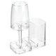 thumbnail image 4 of Soporte para pasta de dientes y cepillos de dientes mDesign Dental Center Clear, 4 of 5