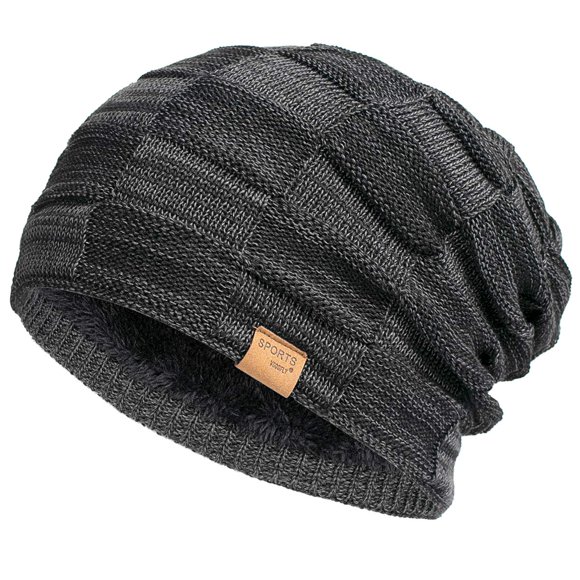 Gorro Vgogfly Holgado de Punto con Forro – Negro