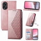 thumbnail image 1 of Funda Flip FOXDOCK para OPPO A38 4G , Estilo Billetera con Diseño Rombo, Correa de Mano y Soporte, Uso Diario, 1 of 6