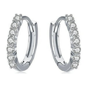 La Garza - Aros Plata Mujer Argolla Circones