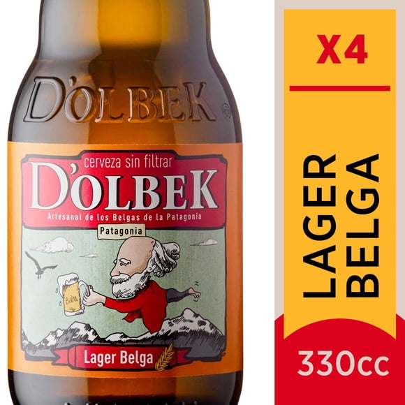 Cerveza Lager Belga 4.5° Pack Botella, 4 Un