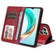 thumbnail image 2 of Funda Billetera para Honor X6C 4G con Porta Tarjetas y Soporte Ajustable Rojo, 2 of 6