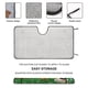 thumbnail image 2 of Bambi Parasol para Parabrisas Delantero Protector Plegable, Visera Solar para Auto Bloquea Rayos UV Mantiene tu Vehículo Fresco140cm*76cm, 2 of 6