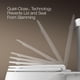 thumbnail image 5 of Asiento de inodoro KOHLER Cachet Nightlight ReadyLatch, parte delantera redonda, 5 of 9