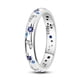 thumbnail image 2 of 1pc 925 Sterling Silver Ring Moon And Star Patterns Inlaid Rhinestone Creative Design Showing Off Personality, 2 of 4