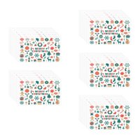 Bothyi - 50 Uds Mini Tarjetas De Feliz Navidad Tarjetas De Felicitación Muñeco De Nieve Para Fiesta De Cumpleaños