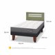 thumbnail image 3 of Cama Europea Anatomic 1.5 Plaza Base Normal, 3 of 10