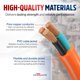 thumbnail image 4 of Cable de extensión LifeSupplyUSA 30 m 10/3 calibre 15 A 125 V, 4 of 9