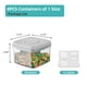 thumbnail image 2 of Contenedor de almacenamiento de alimentos Ankou hermético de 380 ml (4 piezas), 2 of 6