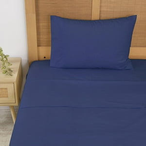 Mashini - Sábana 144 H Colores Lisos 1P Indigo