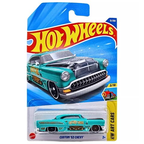 Auto De Juguete Hot Wheels Custom Chevy 53 Verde Azulado 1:64