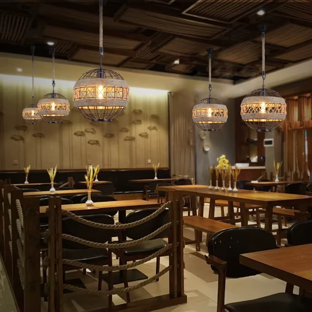 Genérico - Lampara Colgante Nórdico Moderno Acero Interiores Hogar Lau