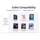 thumbnail image 3 of Pack de 2 cables Car Carplay para iPhone 17 Air/15/16 16e 17e, 3 of 5