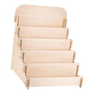 Magideal - Expositor De Tarjetas De Felicitación, Estante De Almacenamiento De Escritorio, Soporte De Madera De 5 Capas Para Tarjetas De Presentación, Para Fotos