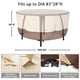 thumbnail image 4 of Funda para muebles de patio Tuyeho para mesa redonda 84 cm x 71 cm, beige, 4 of 7