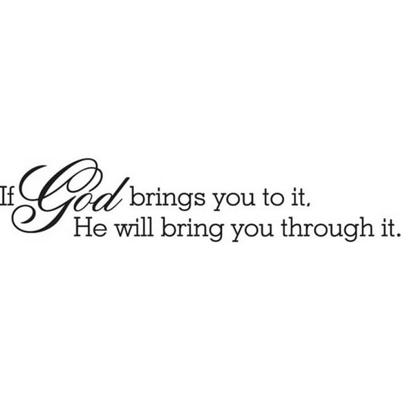 Decomural God Will Bring You Through It Religious WS-17383
