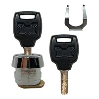 Ioensy - Cilindro De Bloqueo Del Maletero Trasero De Motocicleta, Accesorios De Montaje Para Scooter, Repuesto Plano De 20 Mm