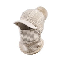 Ioensy - Máscara De Esquí De Invierno Gorro Bufanda De Cuello Esquí Al Aire Libre Punto Pasamontañas Gorro Caqui