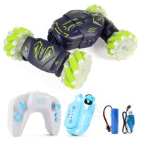 Coche Control Remoto Acrobático Aaronmei Verde