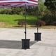 thumbnail image 2 of Bolsa de arena fija de carpa al aire libre, bolsa de arena fija de base de parasol, 4 piezas de patas de parasol al aire libre con contrapeso de pabellón (sin arena), 2 of 3