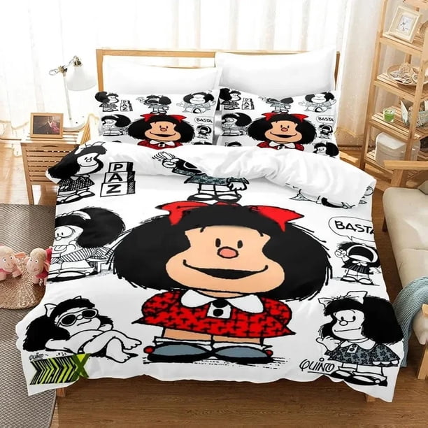 Mafalda Bedding Set Duvet Cover Bed Set Quilt Cover Pillowcase Comforter Size Boys Adult Bedding Set Bed Sheets