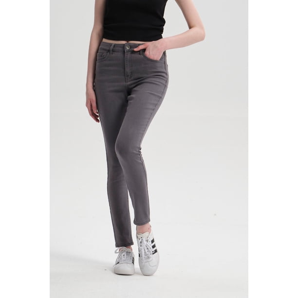 Jeans Mujer Super Skinny Emilia Gris