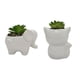 thumbnail image 3 of Planta Artificial con macetero de elefante o zorro Surtido, 3 of 4