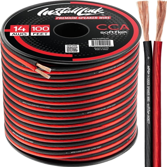 Cable para parlantes Install Link 14 AWG de 2 conductores CCA