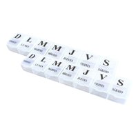 Genérico - Set 8 Pastillero Diario 7 Compartimiento Portatil Lau