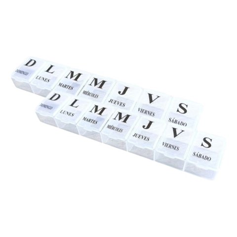 Genérico - Set 8 Pastillero Diario 7 Compartimiento Portatil Lau