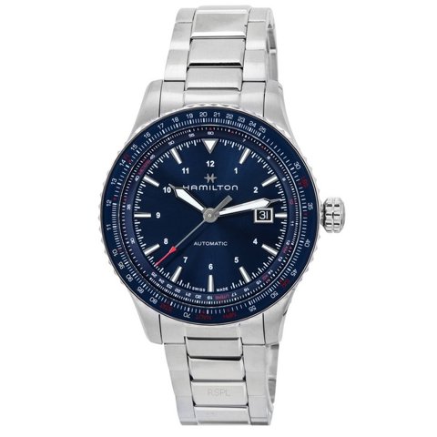 Reloj Hamilton Khaki Aviation Converter Blue Dial Automatic H76645140 100M Men'S Watch