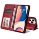 thumbnail image 3 of Funda Billetera para iPhone 14 Pro Max con Porta Tarjetas y Soporte Ajustable Rojo, 3 of 6