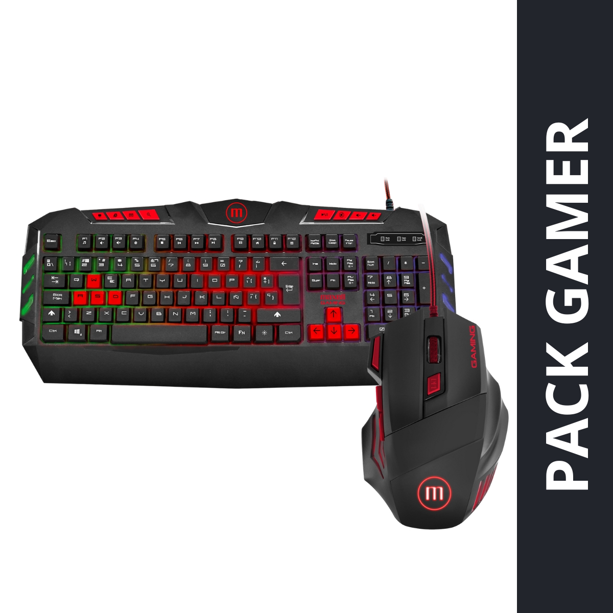 Kit Teclado + Mouse Gamer Maxell Rgb 3200Dpi
