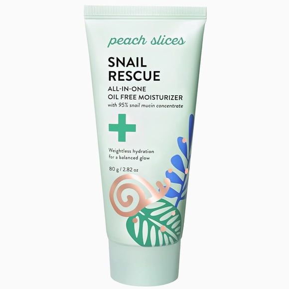 Hidratante facial Peach Slices Snail Rescue 85 ml con 95% de mucina de caracol