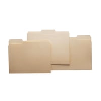 Carpeta De Archivos School Smart 1/3 Cut Manila 11.75 X 9.5 Pulgadas, Paquete De 100