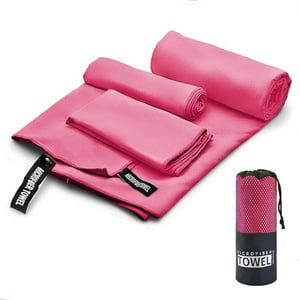 Veat00L - Set De 3 Toallas De Microfibra De Secado Rápido Para Deportes Y Gimnasio (76 * 152 Cm + 40 * 80 Cm + 38 * 38 Cm)